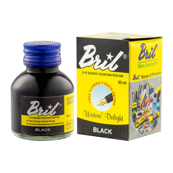 Tinta para Caneta Tinteiro Bril Preta 60mL